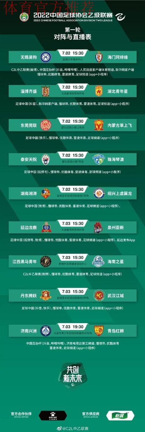 中国足球协会公布中乙中甲中超三大赛事奖项信息